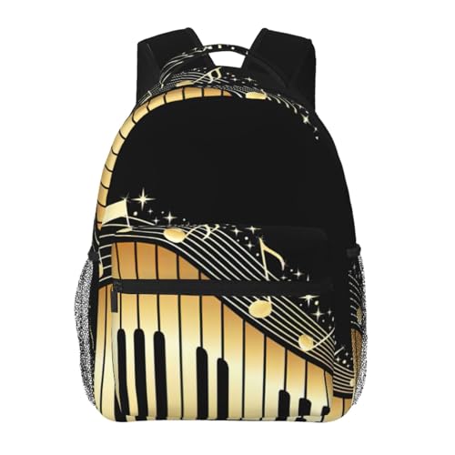 Mochila para laptop con estampado musical EdWal ideal para viajes y universidad
