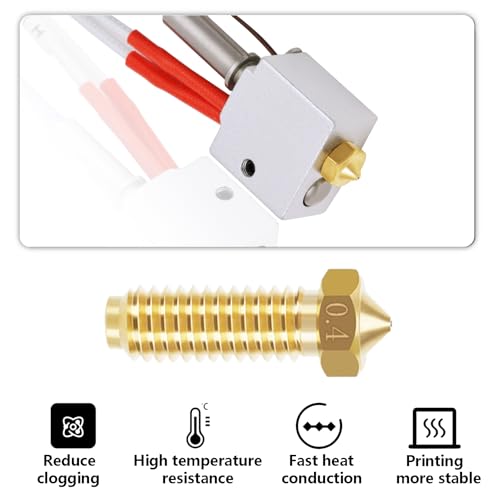 LANKEGU 10PCS Brass Nozzles for Anycubic Kobra 2, 3D Printer Parts 10PCS 0.4mm Nozzles Kit for Kobra 2, Kobra 2 Neo, Kobra 2 Pro, Kobra 2 Plus, Kobra 2 Max