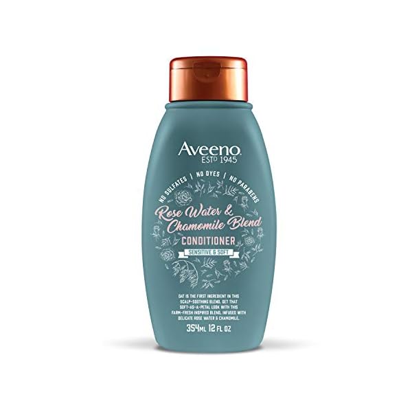 Aveeno Scalp Soothing Rose Water and Blend Conditioner, chamomile, 12 Fl Oz