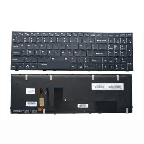 Clevo P655 P655HP6-G P670HS-G P670HP6-G P671HP6-G P650HP3-G P651HP3-G �p USA �p�� RU �o�b�N���C�g�L�[�{�[�h 6-80-P65S0-012-1M(US English)