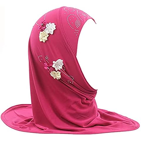 Ylucky Floral Lace Hijab for Girls Cover
