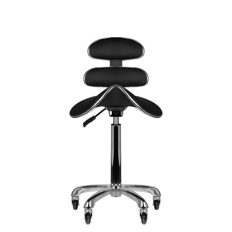 ACTIVESHOP Rollhocker Kosmetik Hocker Friseurhocker Roll Speed AM-880 schwarz