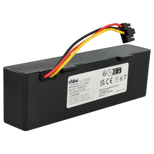 vhbw Akku kompatibel mit Xiaomi Mijia 2, STYTJ02YM, MI Robot Vacuum MOP P, SKV4109GL Saugroboter Schwarz (5600 mAh, 14,4 V, Li-Ion)