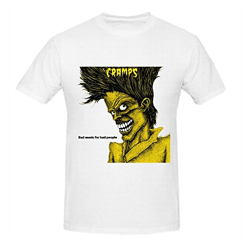 Candice Odelia The Cramps Bad Music For Bad People Men Printed T Shirts O Neck XXX-Large