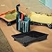 DIYEAH 2pcs Small Plastic Paint Tray Set with Black Liner Palette for Wall Painting and Roller Brush Use, Paint Application Tool Kit for Home Improvement