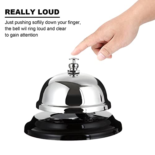 Cyeah 8 Pack Desk Bell Call Bell, 3.3 Inch Metal Anti-Rust Ringing Service Bell, Big Button Desk Bell For Service, Hotels, Schools, Restaurants, Warehouses, Hospitals, Reception And Pet Dog Training #TOP3