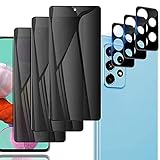 【Especialmente diseñado】-- Protector Pantalla y Protector de Lente de cámara Diseñado exclusivamente compatible con Samsung Galaxy A52 / A52 5G. que ofrece la máxima protección en el pantalla y el cámara. Incluye 3 unidades Protector de Pantalla y 3 unidades Protector de Lente de Cámara.