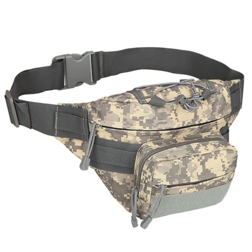 Riñonera táctica MOLLE impermeable para airsoft y caza con cinturón ajustable