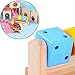 Besimple Hamster Chew Toys, Hamster Enrichment, Guinea Pig Toys and Accessories for Cage, Wood Hamster Platform Chew Toys for Teeth, Dwarf Hamster Chews, Colorful Wooden Block for Small Pets