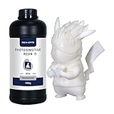 Rich-OPTO 3D Printer Resin UV-Curing 405nm Rapid High Precision Quick Curing Standard Photopolymer Resolution Low Odor for LCD 3D Printing Liquid White 1000g