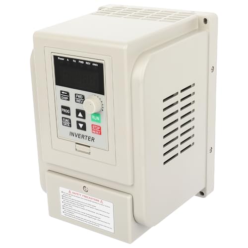 Dollate Variable Frequency Inverter 4KW VFD Single Phase to Three Phase Spindle Motor Speed Control Frequency Converter VFD Phase Converter for Motor Speed Control