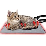 Picture of PETZOOKA Pet Heating Pad for Cats and Small Dogs,Heated Cat Bed,Auto Temperature Control Waterproof Indoor Electric Pet Heating Pads for Cats with Chew Resistant Cord,16 * 12inch