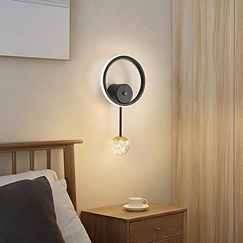 Tealight Lámpara de Pared LED con Bola Resplandeciente única Cover