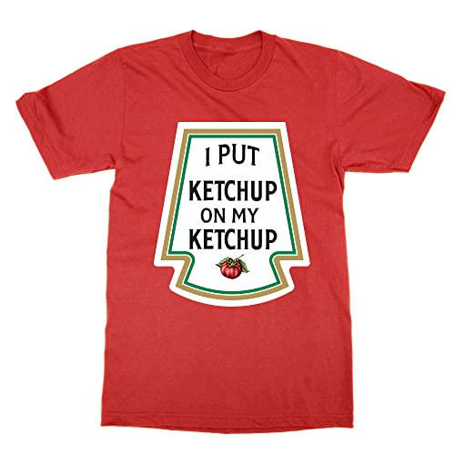 T-shirt Ketchup Rouge Taille S - Tee-shirt Humour Coton