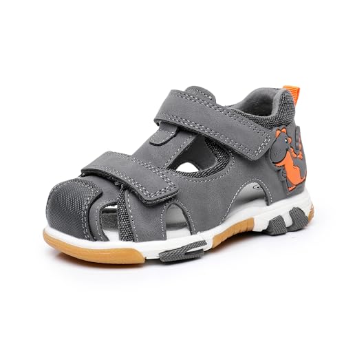 Apakowa Toddler Sandals for Boys – Closed-Toe Kids Sandals, 9 Months to 5 Years