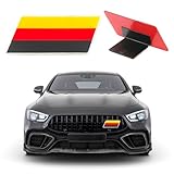 Sylvil 3D Germany Flag Emblem Badge, Fender Bumper German Flag Grill Emblem with L-Shaped Mounting Bracket, Patriotic Germany Flag Badge Metal Sticker for Vehicles, Car Accessories (Style 2)