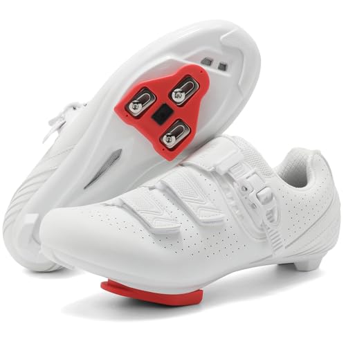 Men Women Cycling Shoes Compatible with Peloton Indoor Road Bike Riding Shoes for Indoor Delta Cleats Clip Outdoor Pedal