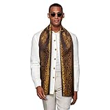 YOHOWA Men/Women Lightweight Scarf Silk Paisley Feeling Print Soft Scarves Fashion Neckerchief Wraps