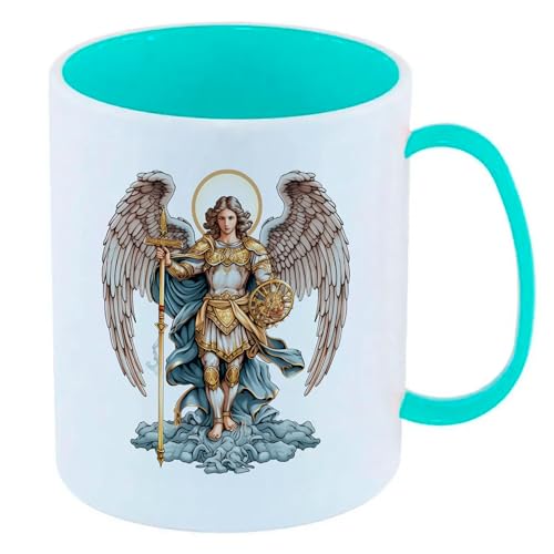 Caneca de Polímero Plástico Inquebrável Infantil Azul Tiffany San...