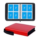 Carrying Case Binder Fit for Pokemon Cards, Trading Card Binder Holds Up to 400 Standard Size Cards, Famard Card Sleeves with 50 Premium 4-Pocket Pages