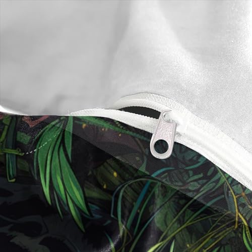 Housse de couette jungle 3D parure douce pour des nuits sereines - 8