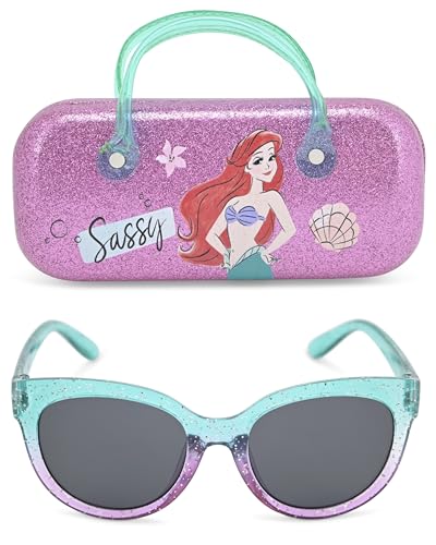 Coffret cadeau avec lunettes de soleil Disney La Petite Sirène et étui pour filles