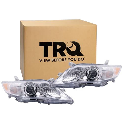 TRQ 2 Piece Headlight Assembly Set Driver & Passenger Side