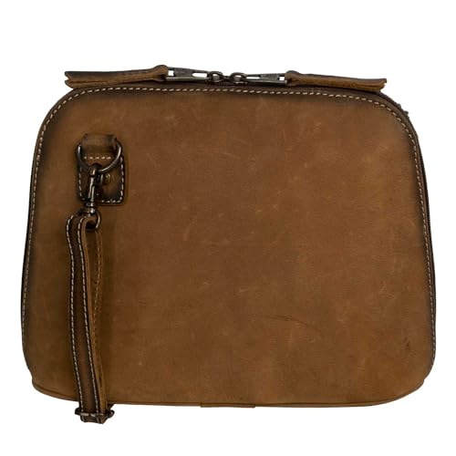 STS Ranchwear Womens Weezy Distressed Brown Cowhide Crossbody Bag2