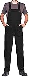 Work Bib and Brace Overalls, Overalls Men, Bib and Brace Dungarees Mens, Made in EU, Mazalat Protective Coverall, S -3XL Size - Made in EU - Work Trousers for Man, Lots of Colors, Black, XXL