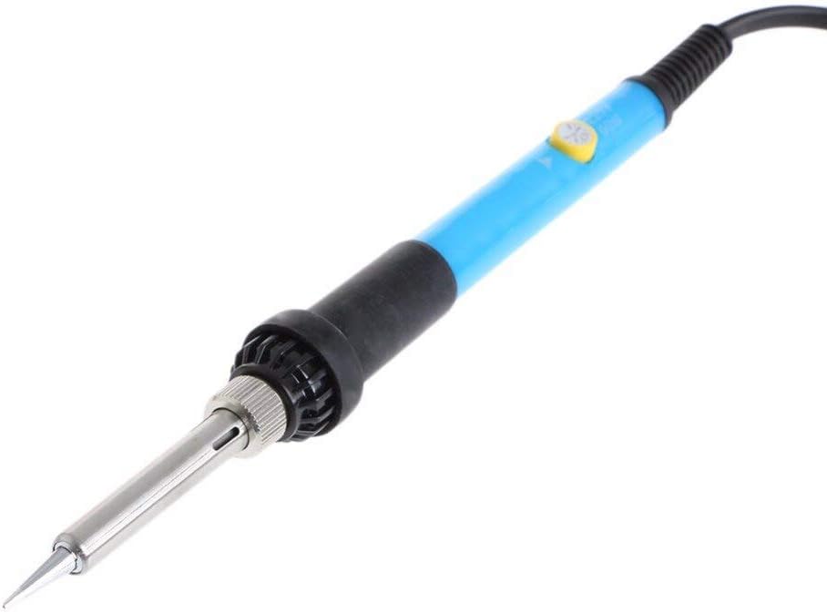 Soldering 2017 New Adjustable 220V 60W Electric Temperature Gun Welding Soldering Iron Tool +5 Tips - (Power: 60W, Plug Type: EU)