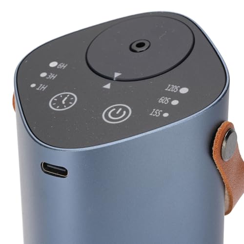 Bezdroczny Dyfuzor Aromaterapii Bez Wody, Dyfuzor Olejków Eterycznych z Zapachem 2000 MAh z Automatycznym Przelewem Timera dla Wnętrza Samochodów Biura Domowe Przestrzenie Robocze
