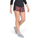 Under Armour Women 's Fly-by por Impreso Corto, Brilliance/Reflective