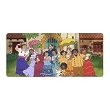 Clavier Tapis Souris Films d'animation Full House Mirabel Impression 3D Tapis Souris Jeu Jeu PC Bureau d'ordinateur Portable Tapis Souris Caoutchouc antidérapant Tapis Souris 40x90cm