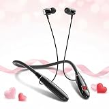 63H Playback Time Bluetooth 5.3 Neckband Bluetooth Headphones, in Ear Wireless Earphones with Digital Display, Game Mode, 7 EQ Modes, Support TF Card, Multi-point Connection, USB-C Fast Charging