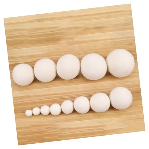 ウール製ドライヤーボール 4個セット 収納袋付き 繰り返し使用可能 梅雨対策 静電気防止 乾燥時間短縮