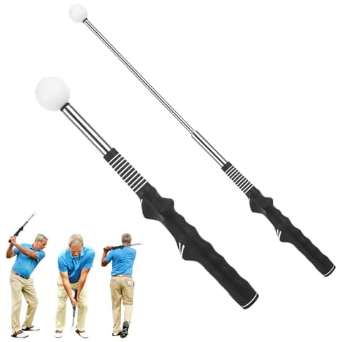 Golf Swing Training Aid Retractable Golf Swing Trainer Golf Training Aids Adjustable Golf Grip Trainer with Click Feedback for Right & Left Handed Golfers Cover