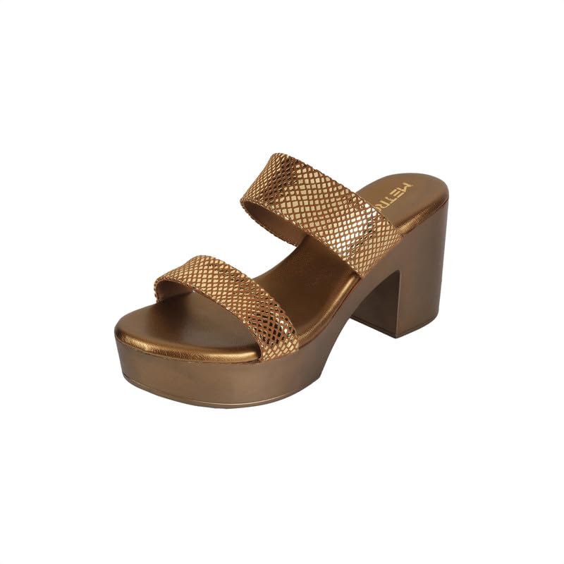metro Women's Wedge Heel Sandals With Double Straps-picture-36