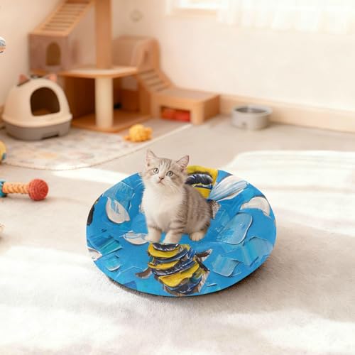 Panier en forme de donut Bee Pet pour petit chien et chat taille S