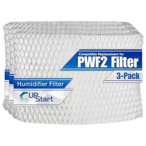 3-Pack WF2 Filter Fits Protec PWF2 Replacement Wicking Filter For Vicks Humidifier VEV400 - Compatible with Vick Humidifier Filters Model PWF2
