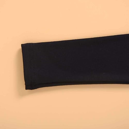 Miniatura 5 de Mubineo Camiseta básica de algodón de manga larga con cuello alto y cuello alto para bebé niña