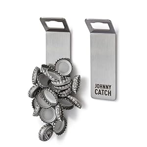 höfats – Johnny Catch Magnet – wand-flesopener met magneet – vangt tot 20 kroonkurken – bieropener en flesopener
