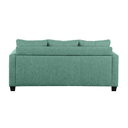 Homelegance Phelps 78" X 58" Fabric Reversible Chaise Sofa, Teal #TOP4