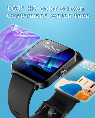 ▷ Reloj inteligente compatible con iPhone y teléfonos Android de 1