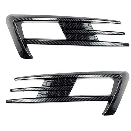 Rejilla de faros antiniebla para Golf MK7 2014 a 2017, moldura estilo carbono