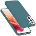 Produktbild Cadorabo Hülle kompatibel mit Samsung Galaxy S21 5G Schutzhülle TPU Silikon Case Liquid Design Slim Kratzfest Liquidsilikon Microfaser mit Rundumschutz Case Hülle für Galaxy S21 5G in Grün
