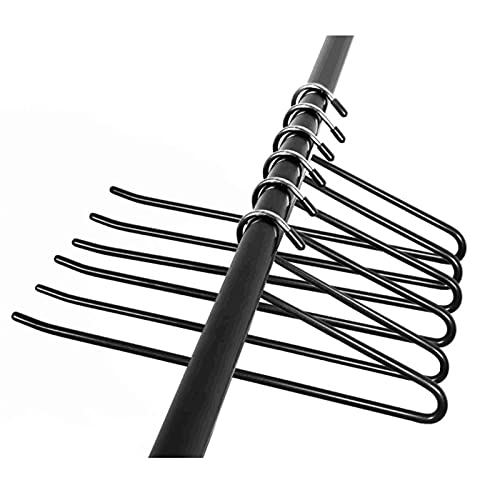 5 delar rostfritt stål klädhängare 13,8 tum metall klädhängare Ergonomisk design Jeans Byxor Byxor Galgar Handduk Hängande stödkrokar /473(Black)