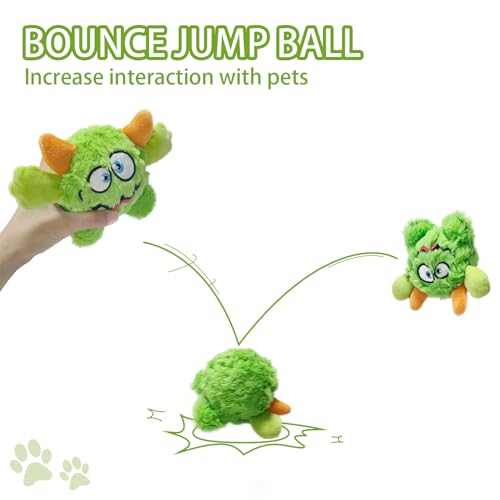 Pelota de juguete para perro de peluche con chirrido miniatura 6