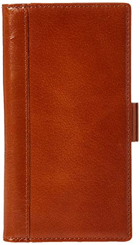 iPhone 8 Plus Case,iPhone 7 Plus Case - iPulse Genuine Italian Full Grain Leather Handmade Flip Wallet Case for iPhone 7 Plus and 8 Plus (5.5 inches) - [Card Slots Holder] - Cognac