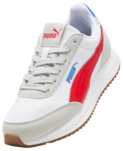 PUMA R78 LIGHTWIND JR Baskets Gris Clair/Blanc Cramoisi foncé, 36 EU, PUMA Cramoisi foncé Gris Clair Froid Blanc, 36 EU