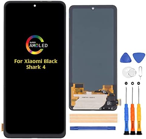 A-MIND for Xiaomi Black Shark 4/4Pro/4S/4S Pro OLED Screen Replacement Touch Screen Digitizer PRS-H0 PRS-A0 KSR-A0 6.67 inch LCD Display Full Assembly Repair Kits,with Tools